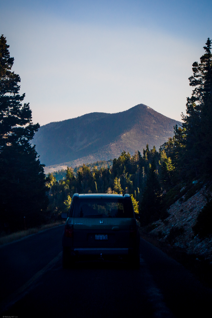 Wheeler Peak in the dwindling light