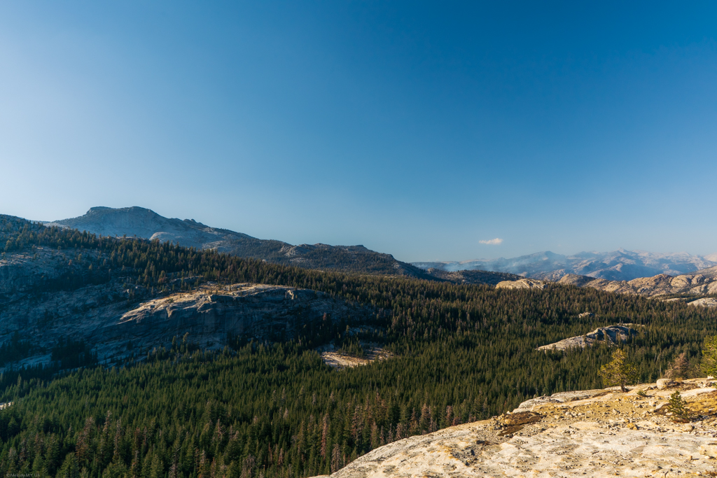 Incredible views of Tioga Pass from the downclimb.