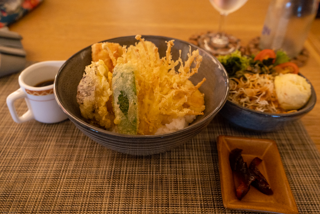 Tempura with rice