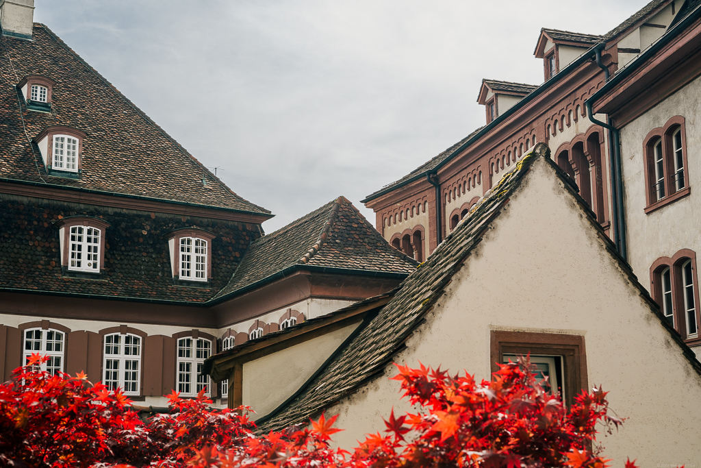 A view of different roof sizes and shapes