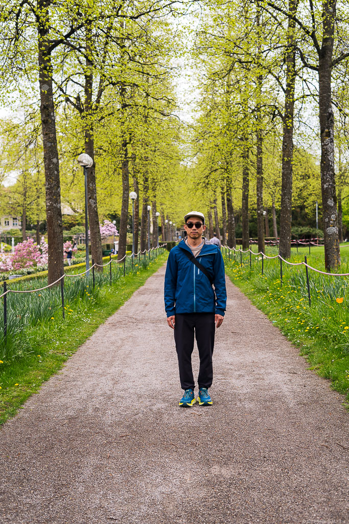 D standing in front of a grove of trees - take 3