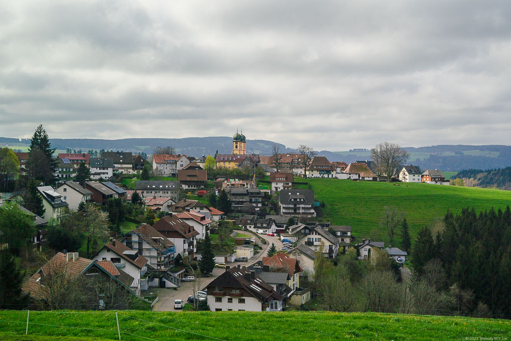 A cute town that we drove past.