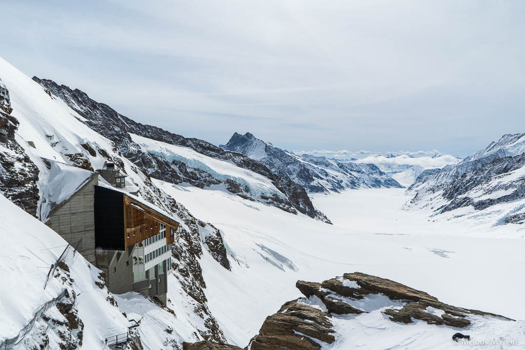 Top of Europe building with the Jungfraufirn