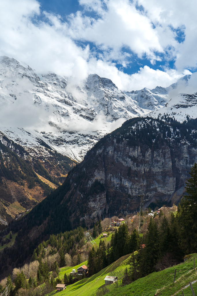 The hillsides of Gimmelwald