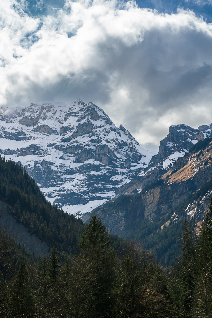 Clouds brewing over the peak