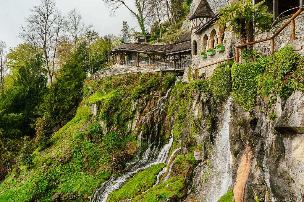 St. Beatus monastery overlooking the waterfalls