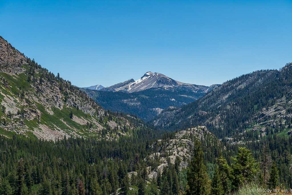 A peak sits at the other end of the valley.