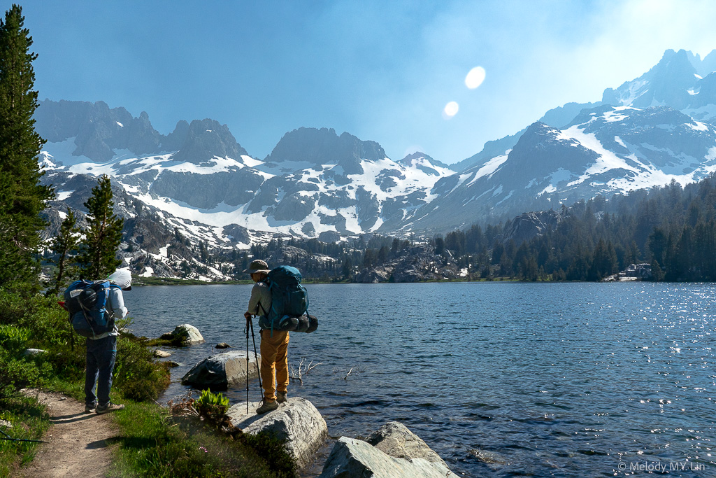 Standing in front of Ediza Lake