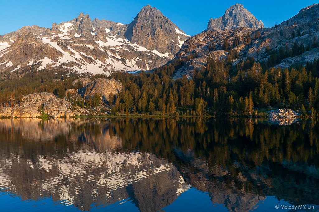 Mt. Ritter and trees in gold