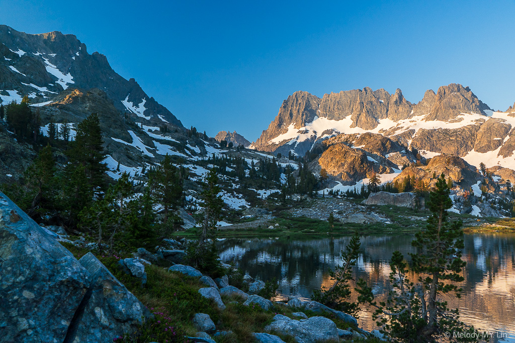 Backside of mountains around Ediza lake