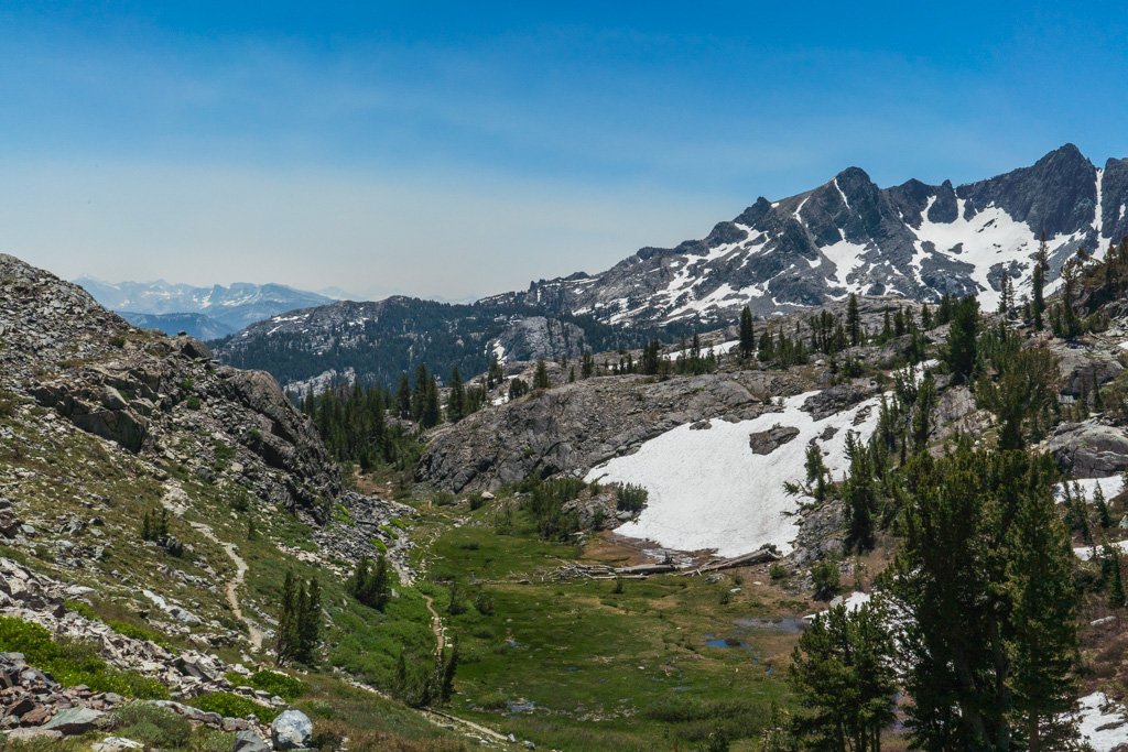 A view of the pass from above