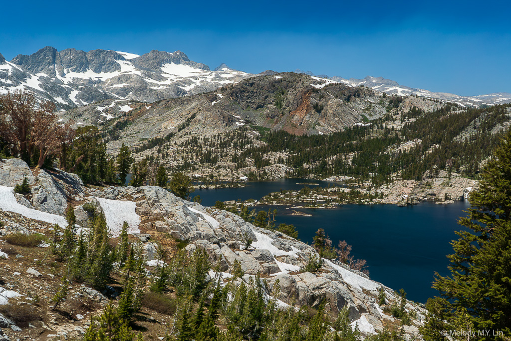 Trail leading down to the lake