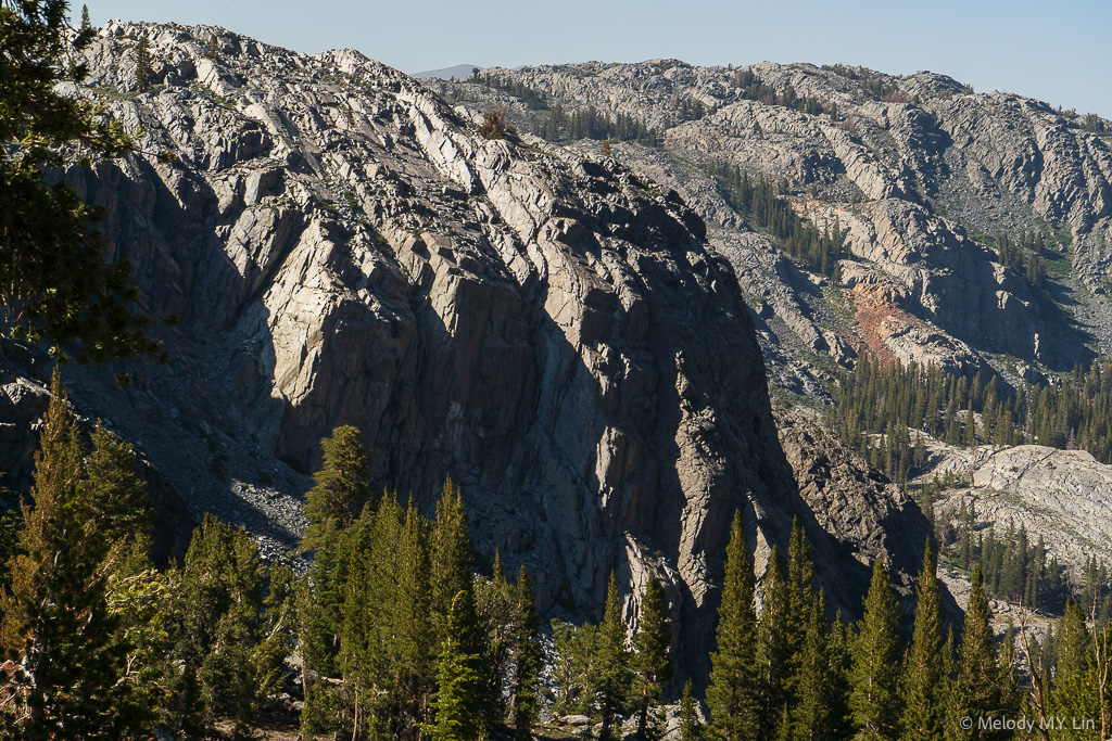 Granite slabs in the distance.