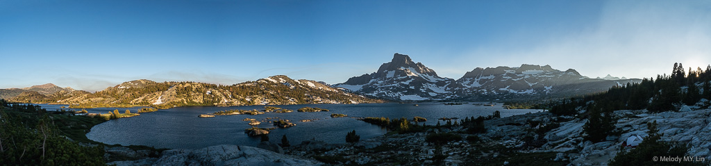 Panorama of Thousand Island Lake