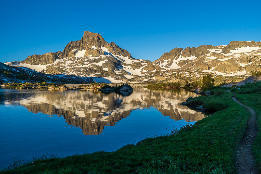 The trail at sunrise