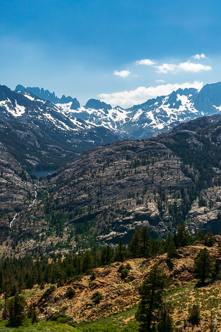 Shadow Lake and the Minarets from the High Trail