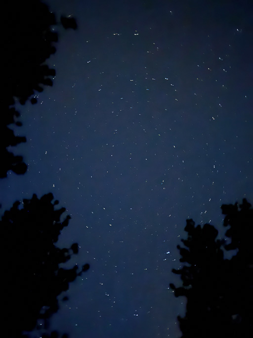 Star trails starting to form