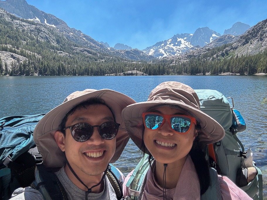 Selfie in front of Shadow Lake