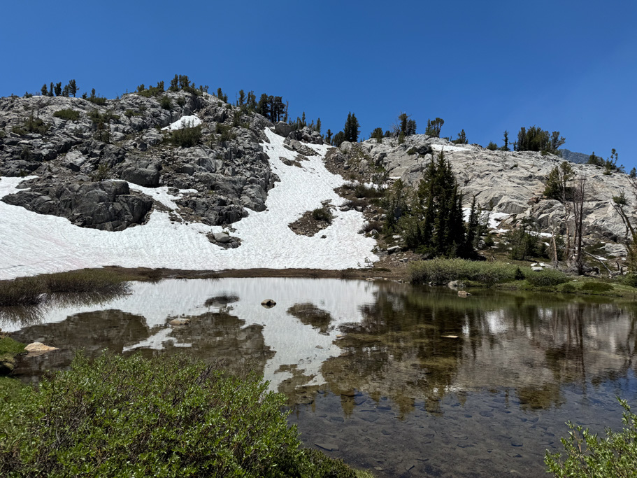 A small pond on the pass.