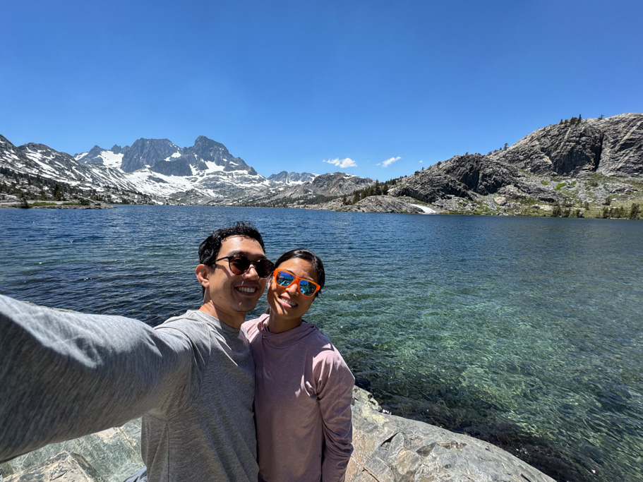 D and I in front of Garnet Lake